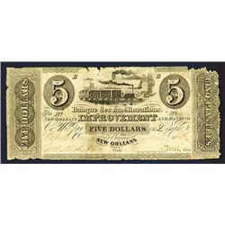 Banque des Ameliorations, 1836? Issued Obsolete Banknote