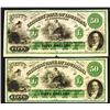 Image 1 : Citizens' Bank of Louisiana, 18xx (ca.1850-60's) Obsolete Banknote Pair.