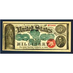 A. Johnson's Millinery Advertising Note, ca.1860-70's.