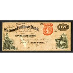 Bryant & Stratton's National College Bank College Currency.