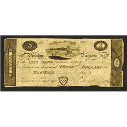 City Bank, 1819 Obsolete Banknote.