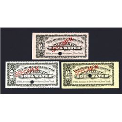 Van Horn & Ellison's Celebrated Soda Water Scrip Notes