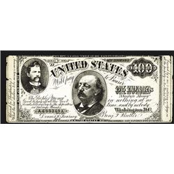 Benjamin Butler and Dennis Kearney, 1879 "Absolute Money" Satirical Banknote.