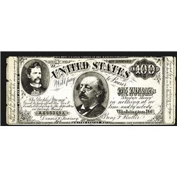 Benjamin Butler and Dennis Kearney, 1879 "Absolute Money" Satirical Banknote.