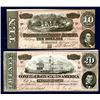 Image 1 : Confederate States of America, 1864 Issue Banknote Pair.