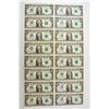 Image 1 : Federal Reserve 1988A Uncut Sheet of 16.