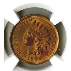 Cent, 1909 Indian, NGC MS64 RB