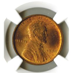 Lincoln Cent, 1909 VDB, NGC MS65 RB