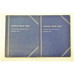 Lincoln Cents in "Whitman blue books" Includes 1909 VDB. Many Good-Very Good some better. Most have 