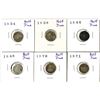 Image 1 : Half Dime Group, 6 pieces.
