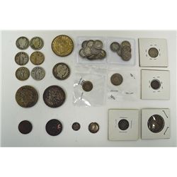 United States Silver and Minors, 33 pieces.