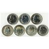 Image 1 : Columbian Expo Half Dollar, All brightly polished. 7 pieces.