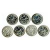 Image 2 : Columbian Expo Half Dollar, All brightly polished. 7 pieces.