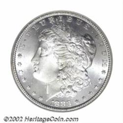 1883-CC S$1 MS67 NGC. This is an exceptional type coin. Brilliant throughout, the surfaces are brigh