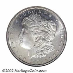 1883-S S$1 MS64 Obverse Deep Mirror Prooflike ANACS. The obverse is deeply mirrored, the dies having