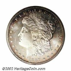 1887-S S$1 MS65 Prooflike NGC. This is a very attractive Gem with bright, untoned centers and origin