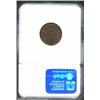 Image 2 : 1918-D 1C Cent--10% Off Center--MS65 Brown NGC. The impression is off center at 1 o'clock. The date.