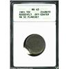 Image 1 : Undated Roosevelt Dime--Off Center on 5C Planchet--MS63 ANACS. The impression is 90% off center at 7