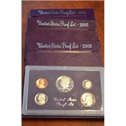 (4) 1985 US Proof Set BU