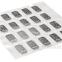 (20) .999 Fine Silver Bar, 1 Ounce
