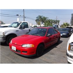 93 Honda Civic 2 Dr  Coupe - T - `DRIVE