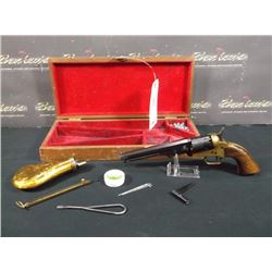 RFIE REVOLVER, BLACK POWDER, CASE, LOADING EQUIPMENT, S/N: D2025