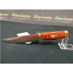 WILD WEST BOWIE KNIFE #2 "WYATT ERP" - STAINLESS STEEL