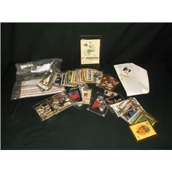 BAG: ASSORTED NFL, NBA & MAJOR LEAGUE BASEBALL TRADING CARDS