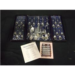 PRESIDENT'S COMMEMORATIVE SPOON COLLECTION, 34 PIECES