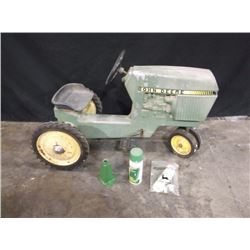 VINTAGE JOHN DEERE PEDAL TRACTOR W/ PAINT & DECALS