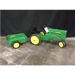 JOHN DEERE REFURBISHED PEDAL TRACTOR & WAGON