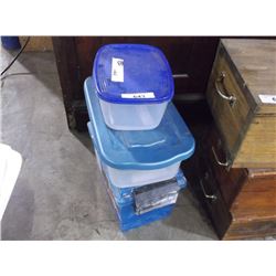 LOT: 3 PLASTIC TUBS