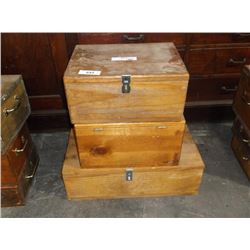 WOODEN AMMO BOXES, QTY=3X THE MONEY