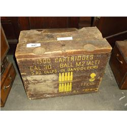 WOODEN AMMO BOX