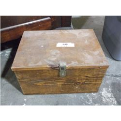 WOODEN AMMO BOX
