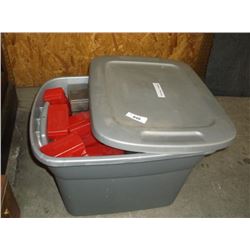 TUB: ASSORTED PLASTIC AMMO BOXES