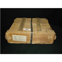 SEALED WOOD CRATE OF AMMO: 7.62X39MM, 24KG, 47X34X15CM
