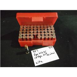 POLY CASE: .357 MAG 5 GR 125 GR HOLLOW POINT NICKEL, 50 COUNT