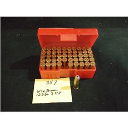 POLY CASE: .357 MAG 125 GR JHP HOLLOW POINT, 50 COUNT