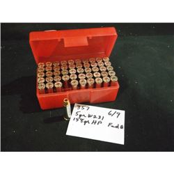 POLY CASE: .357 MAG 158 GR FEDERAL HOLLOW POINT, 50 COUNT