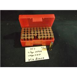 POLY CASE: .357 MAG 110 GR 7.9 GR HOLLOW POINT, 50 COUNT