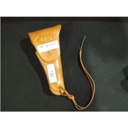 1911 PISTOL HOLSTER, STAMPED U.S., TANNED LEATHER
