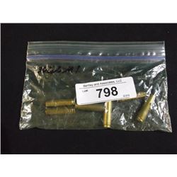 BAG: 6 SPENT BRASS, .30 COLT