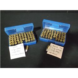 POLY CASES: 9MM 4.5 GR 121 GR ROUND NOSE MIXED BRASS, 50 COUNT, QTY=2X THE MONEY