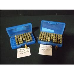 POLY CASES: 9MM 4.4 GR 147 GR HOLLOW POINT, 50 COUNT, QTY=2X THE MONEY