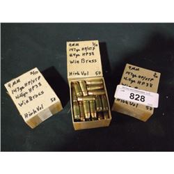 BOXES: 9MM 147 GR 4.4 GR HOLLOW POINT, 50 COUNT, QTY=3X THE MONEY