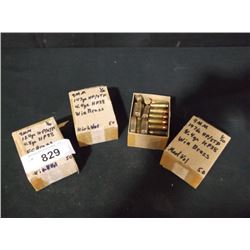 BOXES: 9MM 124 GR 4.8 GR HOLLOW POINT, 50 COUNT, QTY=3X THE MONEY