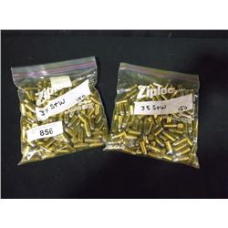 BAG: 38 S&W 158 GR JHP HOLLOW POINT, 150 COUNT, QTY=2X THE MONEY