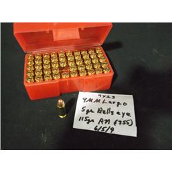 POLY BOX: 9MM 115 GR, 50 COUNT