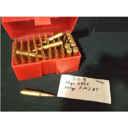 POLY BOX: .308 147 GR FMJ, 54 COUNT